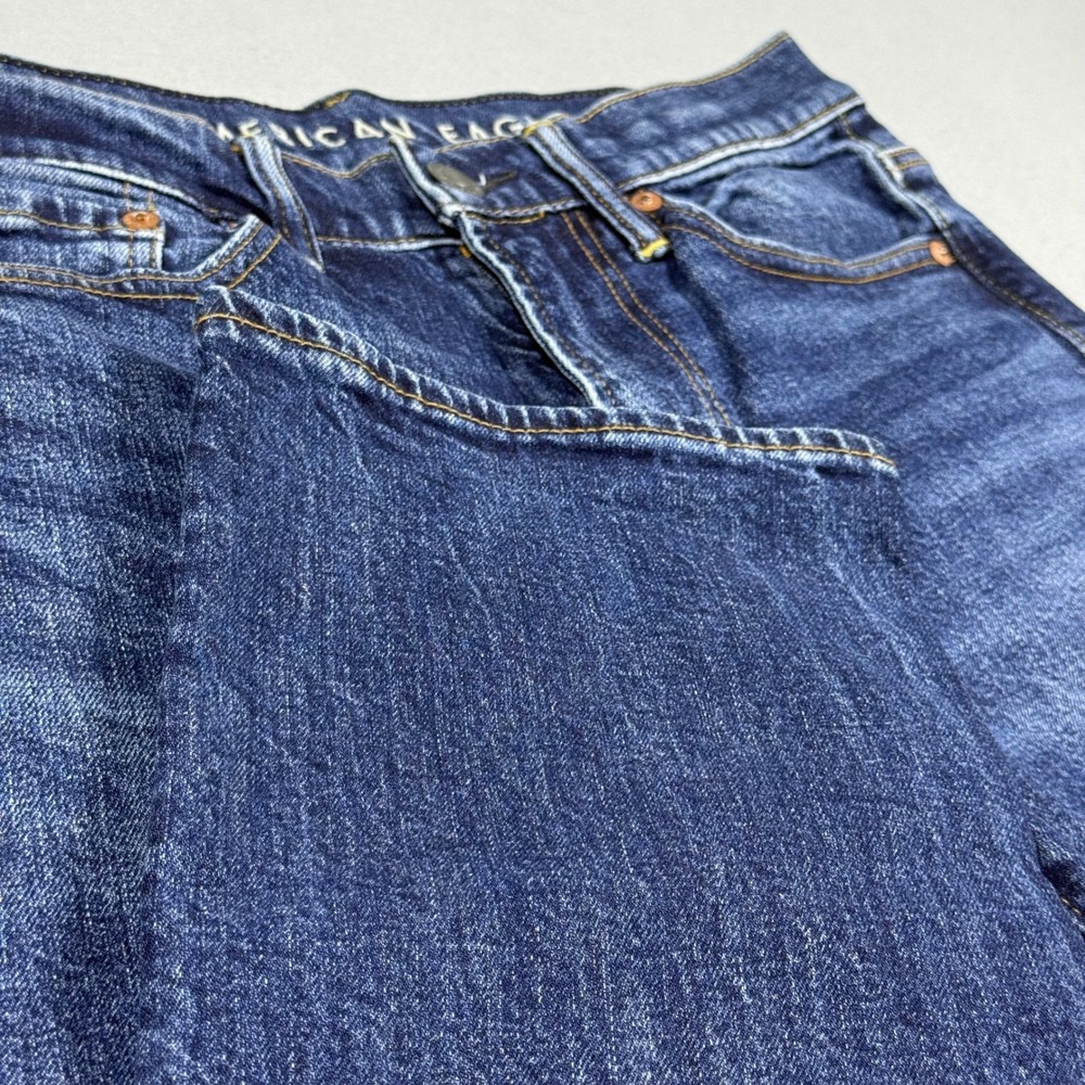 American Eagle Flex Straight Leg Jeans Dark Wash Blue Denim 29x30